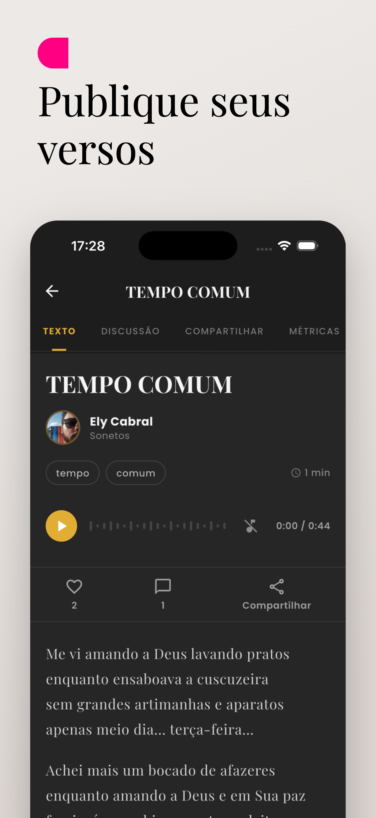 Berro d'Água App Screen 3